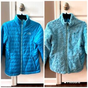 Kids Reversable North Face Winter Coat Girls 14/16 L